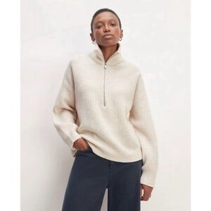 Everlane Felted Merino Half-Zip Sweater